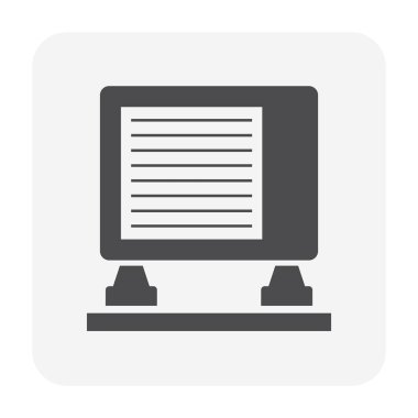 Hava kompresör çelik destek simgesi tasarımı.