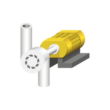 Beyaz arka plan üzerinde izole su dağıtımı için elektrikli su pompası ve tarım ekipmanları.