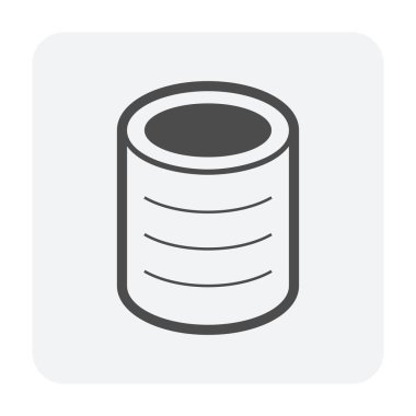 Beyaz arkaplanda alüminyum simge tasarımı.