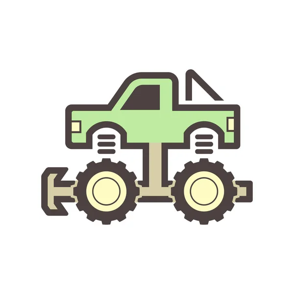 Road Truck Vector Icon Design Element — Stock vektor