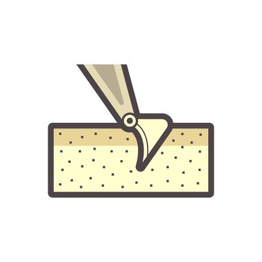 Kazıcı ve toprak kazma vektör simgesi tasarımı.