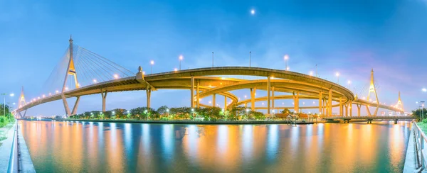 Highway Bridge Twilight Time Bangkok Thailand — Stock Photo, Image