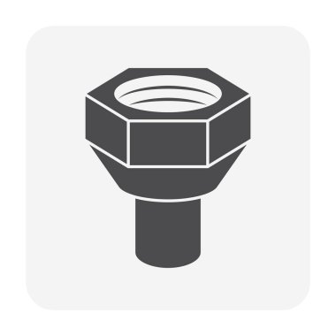 Bakır boru veya klima boru simgesi tasarımı.