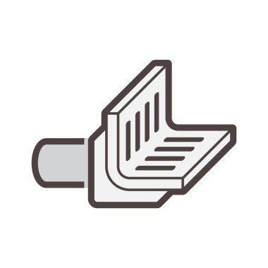 Döşeme drenaj ekipmanı vektör ikonu tasarımı.