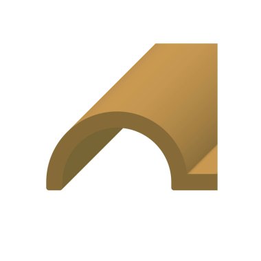 Çatı kaplama malzemesi simgesi tasarım.