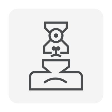 Gıda işleme sanayi simge, 64 x 64 mükemmel piksel ve düzenlenebilir kontur.