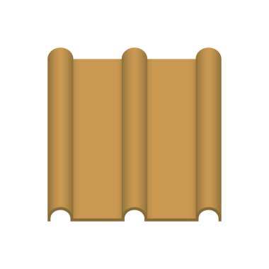 Çatı kaplama malzemesi simgesi tasarım.