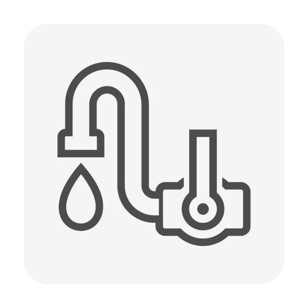 Faucet Vector Icon Design Plumbing Work Graphic Design Element — Stock Vector