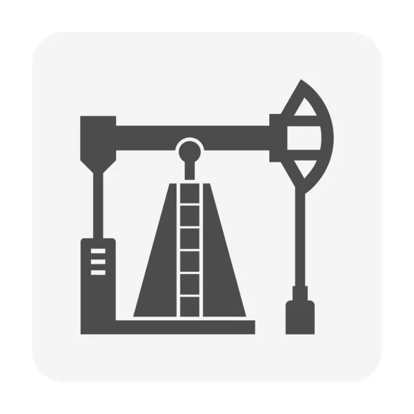 石油钻井平台矢量图标设计 用于油气工业概念设计 — 图库矢量图片