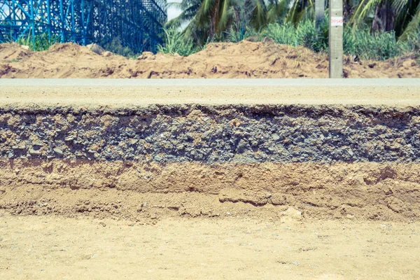 Schade Aan Herstel Van Asfaltwegen — Stockfoto