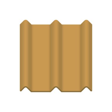 Çatı kaplama malzemesi simgesi tasarım.