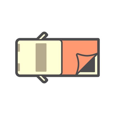 pikap kamyon aksesuarı veya tonneau kapağı veya yatak kamyonu kapağı vektör simgesi tasarımı.