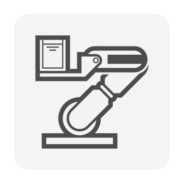 Akıllı ev ve robot teknolojisi vektör ikonu tasarımı.