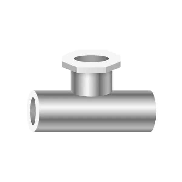 Vector Pictogram Voor Pipe Fitting Voor Sanitair Pijpleidingen Werk — Stockvector