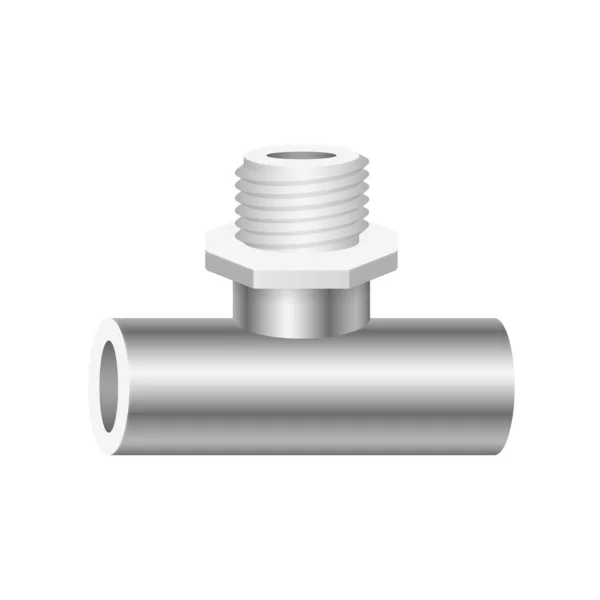 Icône Vectorielle Raccord Tuyauterie Pièce Pour Plomberie Tuyauterie — Image vectorielle