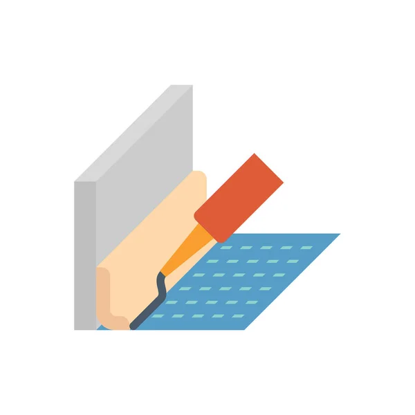 Sealant and wall cornice icon design. — Stock Illustration Sealant Wall Cornice Icon Design Royalty Free Stock Vectors