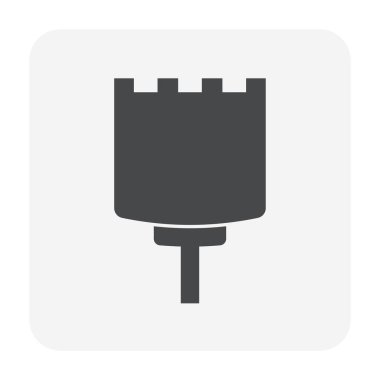 Delik testere matkabı simgesi tasarımı.