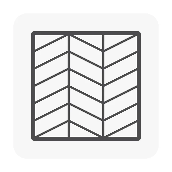 Wood Floor Pattern Material Icon — 스톡 벡터