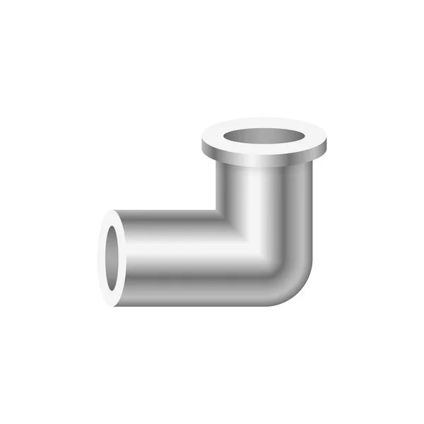 Vektor Symbol Der Rohrverbindung Für Sanitär Und Rohrleitungsarbeiten — Stockvektor