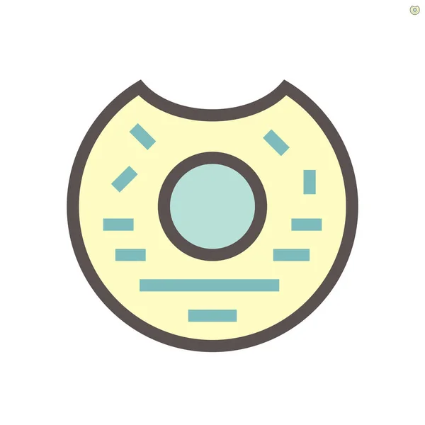 Donut Dulce Vector Icono Diseño Para Trabajo Elementos Diseño Gráfico — Archivo Imágenes Vectoriales