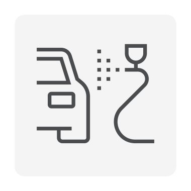 Otomotiv üretim endüstrisi simgesi, 64x64 Mükemmel piksel ve düzenlenebilir vuruş.