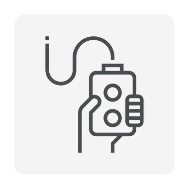 Otomotiv üretim endüstrisi simgesi, 64x64 Mükemmel piksel ve düzenlenebilir vuruş.