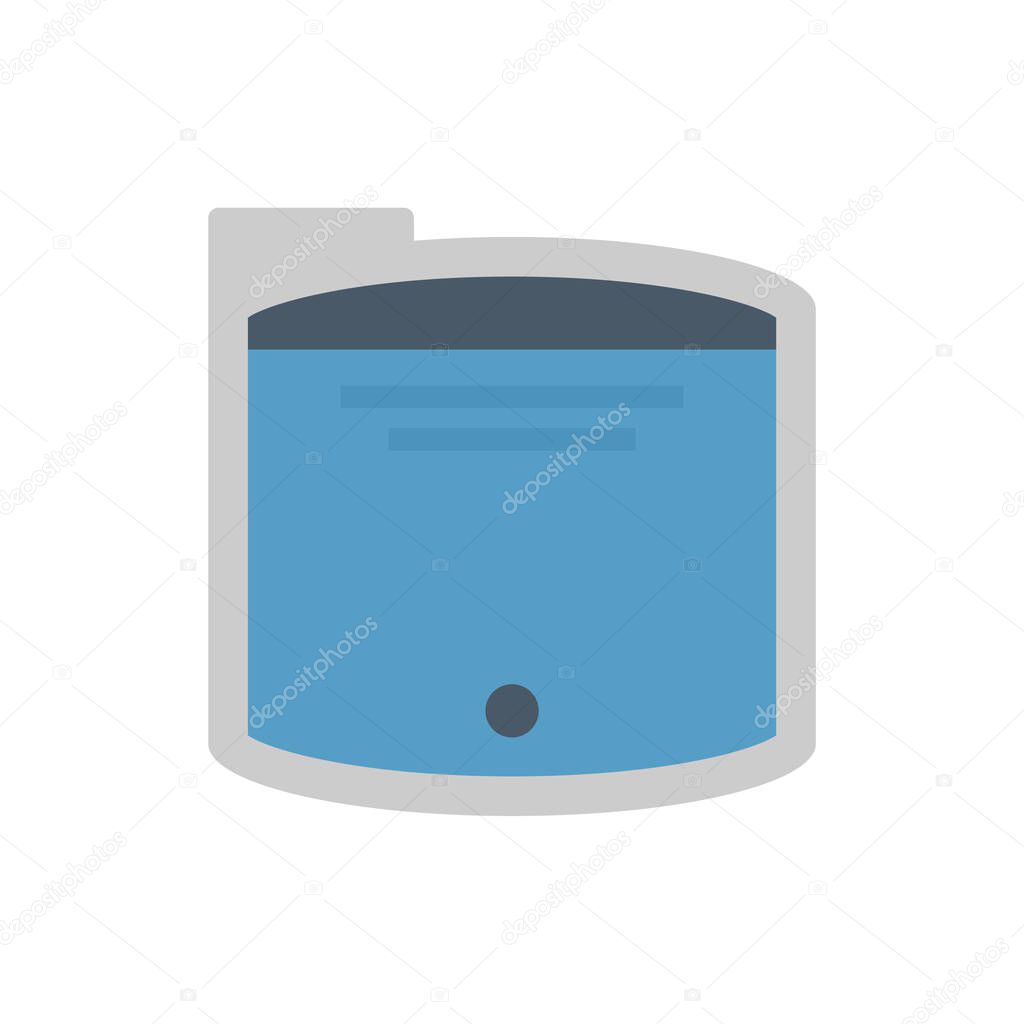 Water tank icon design, black.