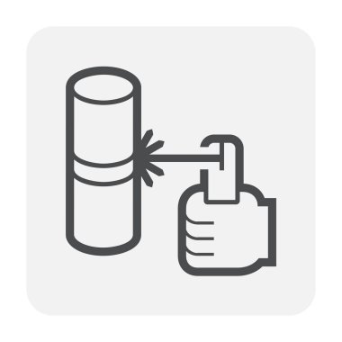 Kaynak işi ve araçlar vektör simgesi tasarımı.