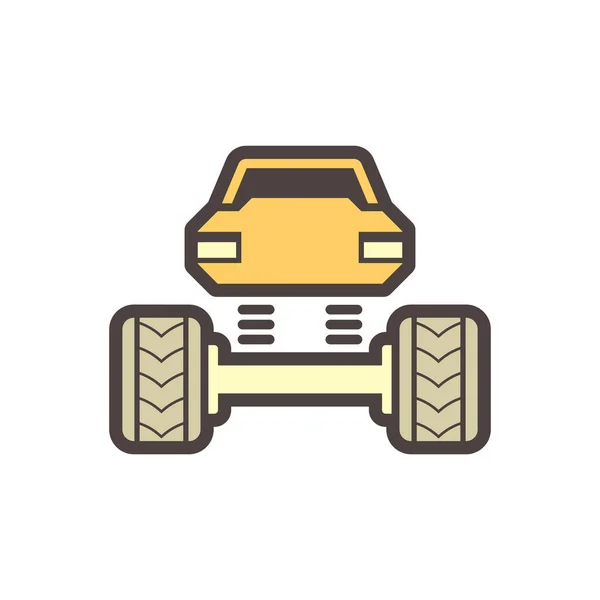 Road Truck Vector Icon Design Element — Stock Vector