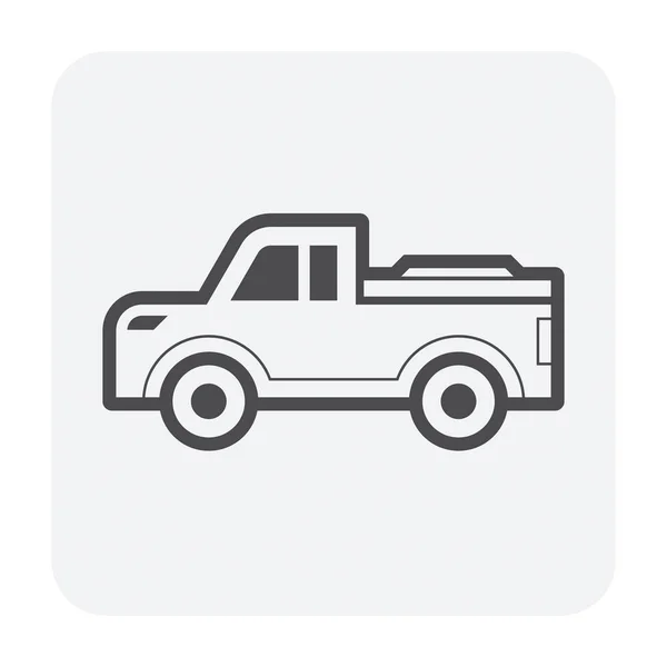 Accessoire Camionnette Couverture Tonneau Couvercle Camion Lit Vectoriel Icône Design — Image vectorielle