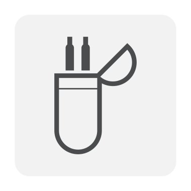 İş vektör simgesi tasarımı için kaynak kablosu.