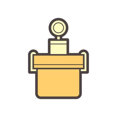 Somut vektör simgesi tasarımını test ederken hava içeriği.