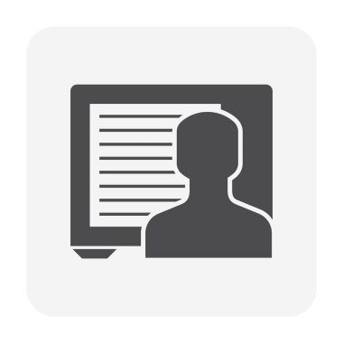 Klima ve teknisyen simgesi tasarımı.