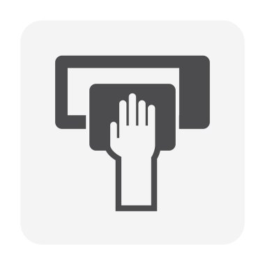 Klima temizleme ve araç simgesi tasarımı.