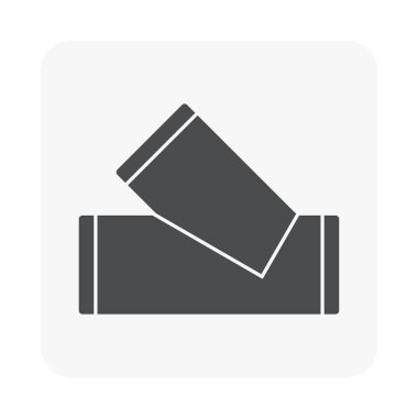 Hava kanalı kanal simgesi Hvac sistemi için.