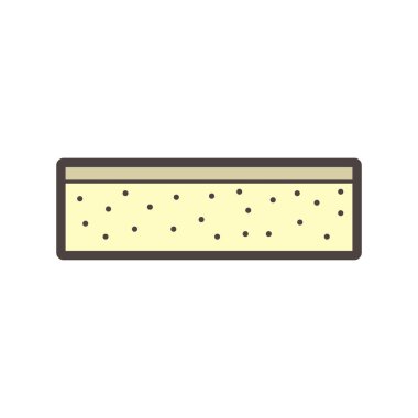 Beton levha vektör simgesi tasarımı.