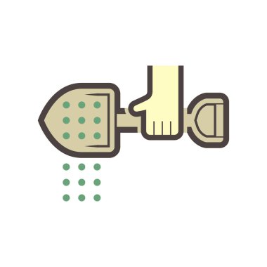 Çimento tozu vektör simgesi tasarımı.