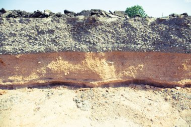 Doğal afet ve asfalt yol hasarı..