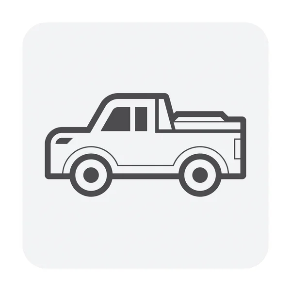 Accessoire Camionnette Couverture Tonneau Couvercle Camion Lit Vectoriel Icône Design — Image vectorielle
