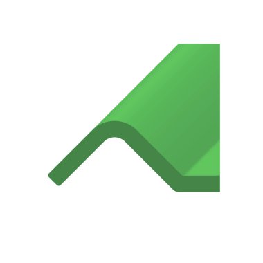 Çatı kaplama malzemesi simgesi tasarım.