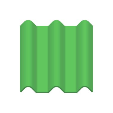 Çatı kaplama malzemesi simgesi tasarım.