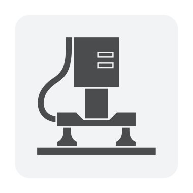 Kontrplak işleme endüstriyel grafik tasarımı için Plywood işleme vektör simgesi tasarımı.
