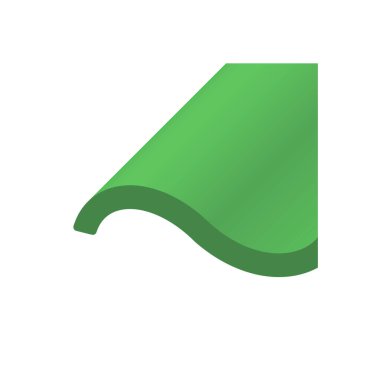 Çatı kaplama malzemesi simgesi tasarım.