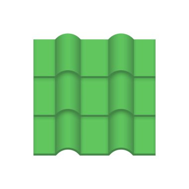 Çatı kaplama malzemesi simgesi tasarım.