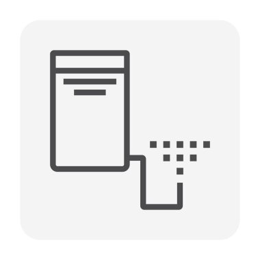 Otomatik su yağmurlama ve sulama sistemi simge tasarımı.