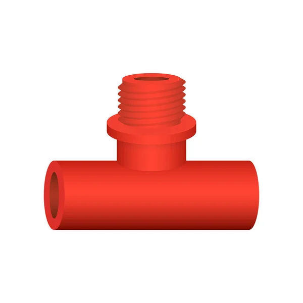 Icône Vectorielle Raccord Tuyauterie Pièce Pour Plomberie Tuyauterie — Image vectorielle