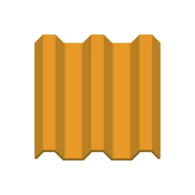 Çatı kaplama malzemesi simgesi tasarım.