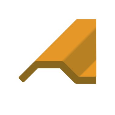 Çatı kaplama malzemesi simgesi tasarım.