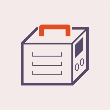 Kaynak araçları simgesi, siyah renk.