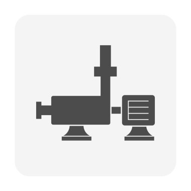 Su çalışması grafik tasarım ögesi için su pompası simgesini vidalayın.